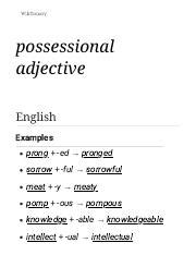 possessional|possessional, adj. meanings, etymology and more .